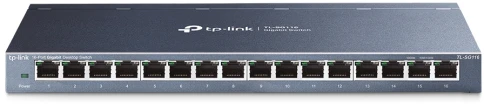 Коммутатор/ 16-Port Gigabit Desktop Switch, 16 Gigabit RJ45 Ports, Desktop Steel Case фото 1