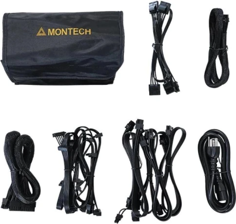 Блок питания Montech ATX 750W TITAN GOLD Gen.5 80+ gold (20+4pin) APFC 135mm fan 12xSATA Cab Manag RTL фото 7