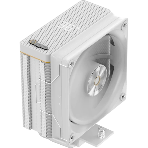 Кулер для процессора/ CPU Cooler Ocypus Iota A40 WH (220W, 4-pin PWM, LED temp., 156.7mm, Al/Cu, 4x6mm, 1x120mm, 77CFM, 29dBA, 2000RPM, S: 1851/1700/1200/115X, AM5/AM4, white) фото 1