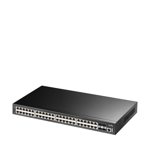 Коммутатор/ 48-Port Layer 3 Managed Gigabit Switch,48 Gigabit Ethernet ports + 4 10 Gigabit uplink SFP optical ports + 1 USB serial port + 1 console port, backplane bandwidth 176Gbps, three-layer network management function, support routing, DHCP, VLAN, M фото 2