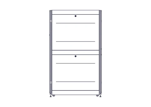 Шкаф Systeme Electric, серия Uniprom, 42U-800/1200, боковые панели 4шт, черный фото 6