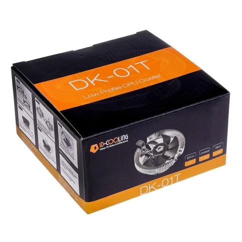 Кулер ID-Cooling DK-01T Soc-AM5/AM4/1200/1700/1851 черный 3-pin 24dB Al 95W 195gr Ret [DK-01T] фото 18