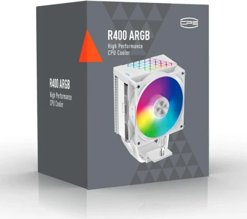 Кулер PcCooler R400 ARGB Soc-AM5/AM4/1200/1700/1851 белый 4-pin Al+Cu 180W Ret (R400-WHAWYX-US) [R400-WHAWYX-US] фото 8