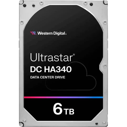 Жесткий диск/ HDD WD SATA Server 6Tb Ultrastar DC HA340 7200 6Gb/s 256MB 1 year warranty (replacement HUS726T6TALE6L4, MG10ADA600E, MG08ADA600E, ST6000NM019B) фото 1