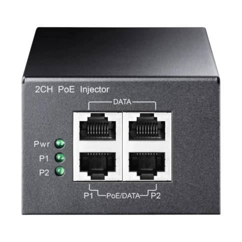 Инжектор/ 2-Channel 30W Gigabit PoE+/PoE Injector фото 3