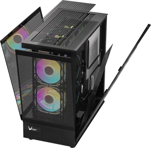 Корпус Formula Crystal Z8 черный ATX 9x120mm 6x140mm 1xUSB3.0 audio bott PSU [CRYSTAL Z8 B] фото 5