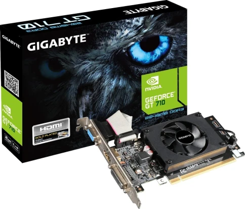 Видеокарта Gigabyte PCI-E GV-N710D3-2GL 2.0 NVIDIA GeForce GT 710 2Gb 64bit DDR3 954/1600 DVIx1 HDMIx1 CRTx1 HDCP Ret low profile [GV-N710D3-2GL 2.0] фото 7