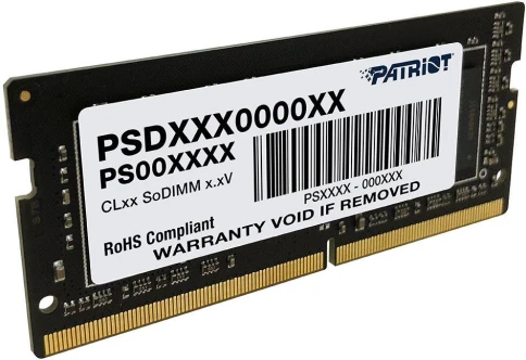 Оперативная память DDR4 8Gb 3200MHz Patriot PSD48G320081S Signature RTL PC4-25600 CL22 SO-DIMM 260-pin 1.2В single rank Ret [PSD48G320081S] фото 3