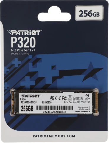 Твердотельный накопитель Patriot PCIe 3.0 x4 256GB P320P256GM28 P320 M.2 2280 [P320P256GM28] фото 5