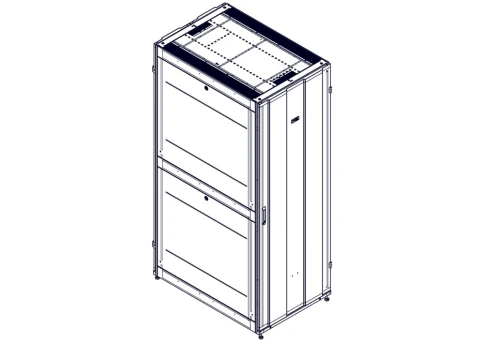 Шкаф Systeme Electric, серия Uniprom, 48U-800/1200, боковые панели 4шт, черный фото 4