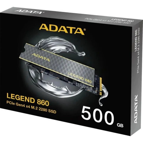 Твердотельный накопитель/ ADATA SSD LEGEND 860, 500GB, M.2(22x80mm), NVMe 1.4, PCIe Gen 4x4, 3D NAND, R/W 5000/3000MB/s, IOPs н.д./н.д., TBW 160, DWPD 0.2 (5 лет) фото 9
