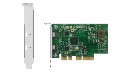 Карта расширения/ QNAP QXP-T32P Dual Port Thunderbolt 3 Adapter, 2 Thu фото 3