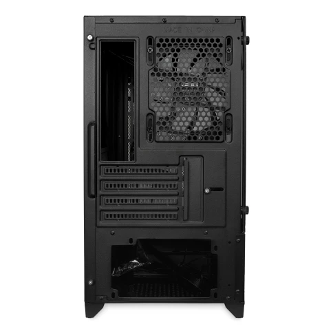Корпус без блока питания/ Case HSPD M330, Mesh Mini-tower, Black, TG, 0.6 SPCC, 3x120mm ARGB (M11-120) mATX, mITX 175/330/160mm 2x2.5", 2x3.5", 4xPCI 1xUSB-A 3.0, 2xUSB-A1.0 365x216x405mm фото 5