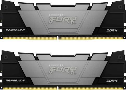 Память оперативная/ Kingston 32GB 3200MT/s DDR4 CL16 DIMM (Kit of 2) 1Gx8 FURY Renegade Black фото 1