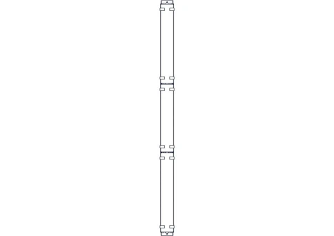 Systeme Electric vertical cable manager, Excelente series, plastic fingers, with cover, for 42U cabinets 750mm and 800mm wide фото 14