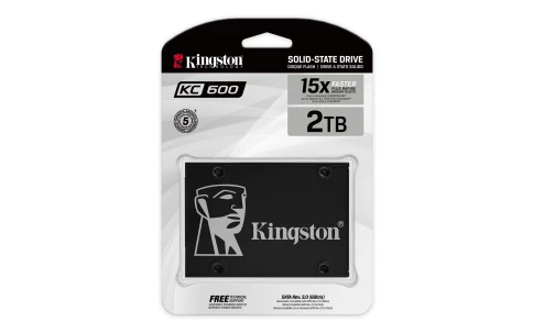 Твердотельный накопитель/ Kingston SSD KC600, 2048GB, 2.5" 7mm, SATA3, 3D TLC, R/W 550/520MB/s, IOPs 90 000/80 000, DRAM buffer 2048MB, TBW 1200, DWPD 0.32 (12 мес) фото 4