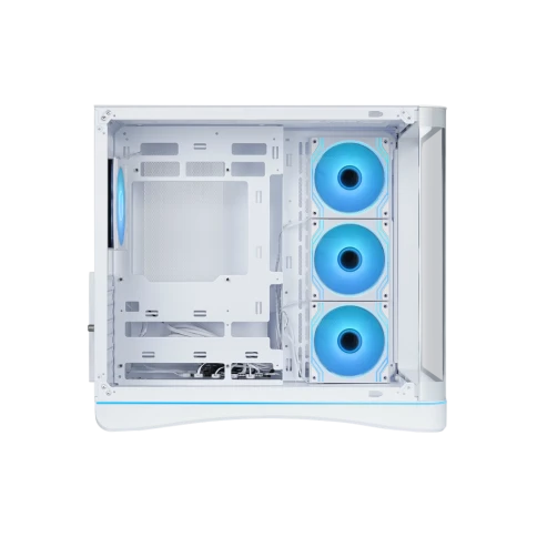 Корпус ПК без блока питания/ Case SAMA V62S White, Midi-Tower, TG, 4x120mm ARGB, 2xUSB 3.0 + 1xUSB 3.2 Type-C, ATX, mATX, mITX White фото 2