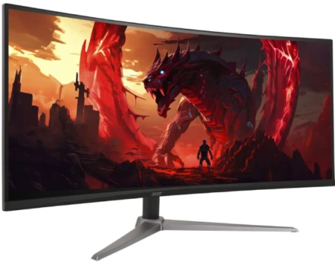 Монитор/ Acer  ED340CUHbmiipx 34'',  ZeroFrame, Curved 1500R Black, 21:9, VA, 3440x1440, 1 / 5ms, 250cd, 100Hz, 2xHDMI(2.0) + 1xDP(1.4) + Audio out, Speakers 2Wx2, sync: FreeSync, hdr: HDR 10 фото 1