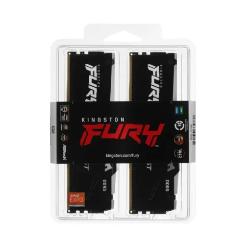 Память оперативная/ Kingston 32GB 5600MT/s DDR5 CL36 DIMM (Kit of 2) FURY Beast RGB EXPO фото 3