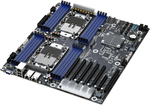 Материнская плата/ ASRock SP2C741D16X-2T, EEB, 2x LGA 4677 5th/4th Gen Intel Xeon Scalable, 16x DDR5 RDIMM, 6x PCIe5.0 x16, 1x PCIe5.0 x8, 2x MCIO (PCIE5.0 x8), 3x OcuLink (PCIE3.0 x4 or 4x SATA), 1x M.2 (PCIe3.0 x4 or SATA 6Gb/s), up to 13 SATA 6Gb/s, 2x фото 2