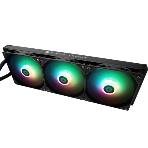 Водяное охлаждение для процессора/ Water Cooling System Thermalright Frozen Warframe 420 ARGB (420mm, LED, Black, ARGB/ Fans: 3x140mm, 88.7CFM, 29.8dBA, 1750RPM/ Pump height 60mm, 23dBA, 3000RPM, Rad thickness 27mm/ S: 1851, 1700, 1200, 115X, 2011, 2066, фото 4