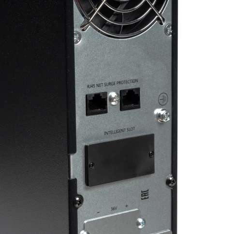 8764 SKAT-UPS 1500-RACK-ON-3X9 P3 ИБП 1500ВА/1500 Вт, 2U, On-Line, синус, встр. АКБ 36В (3x9Ач), 2хSchuko, USB, RS232, RS485, параллельный порт, слот для карт (SNMP,реле), EPO, ШхГхВ 440х460х88, масса 19.4 кг фото 13