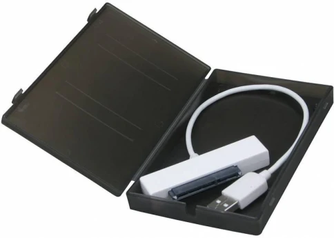 Внешний корпус для HDD/SSD AgeStar SUBCP1 SATA USB2.0 пластик черный 2.5" [SUBCP1] фото 1