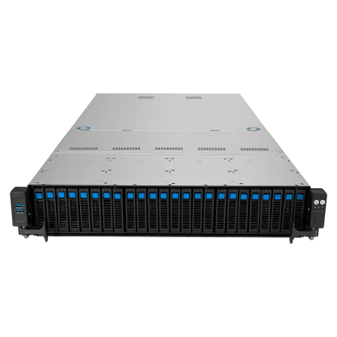 Серверная платформа/ ASUS RS521A-E12-RS24U, 2U, 1xSP5 (LGA 6096) 360W, 24x DDR5 6400, 24x 2.5'' (16 NVME+8 SAS/SATA) + 2x SATA rear, 2x M.2 22110 NVME, Up to 5 PCIe Gen5  + 1x OCP 3.0 x16, 1 x 2-Port 1GbE LAN, up to 4 single-slot or 2 double-slo фото 2