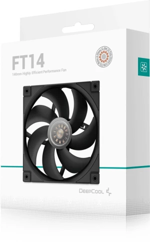 Вентилятор для корпуса Deepcool FT14 140х140x25 черный 4-pin 25.1дБ (R-FT14-BKWPN1-G) Ret [R-FT14-BKWPN1-G] фото 6