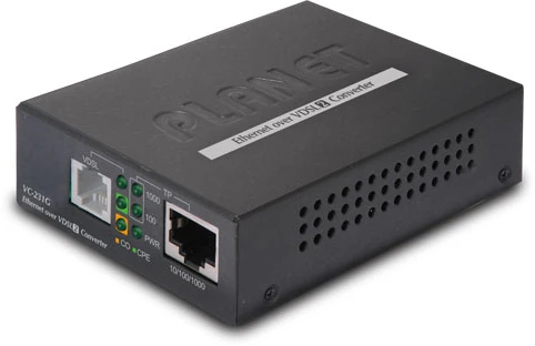 VC-231G конвертер Ethernet в VDSL2, внешний БП/ 1-Port 10/100/1000T Ethernet to VDSL2 Converter -30a profile w/ G.vectoring, RJ11 фото 1