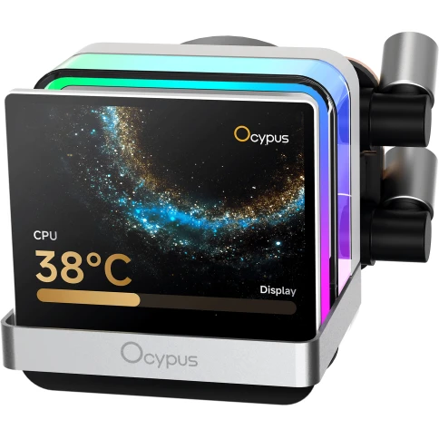 Система жидкостного охлаждения/ Water Cooling System Ocypus Sigma L36 PRO WH (310W, 360mm, LED, White, ARGB/ Fans: 3x120mm, 90CFM, 2400RPM/ Pump height 97mm, 30dBA, 3100RPM, Rad thickness 27mm/ S: 1851, 1700, 1200, 115X, AM5, AM4) фото 2