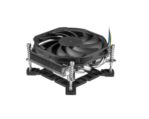 Кулер для процессора ПК/ CPU Cooler Foxline DB32i (125W, 4-pin PWM, 32mm, Al/Cu, 4x6mm, 1x90mm, 41.46CFM, 33dBA, 3400RPM, S: 1851/1700/1200/115X, Black) фото 2