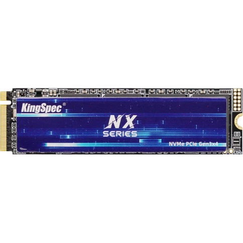 Твердотельный накопитель/ Kingspec SSD NX-4096 2280, 4096GB, M.2(22x80mm), NVMe, PCIe 3.0 x4, 3D QLC, R/W 3600/3200MB/s, IOPs 380 000/320 000, TBW 1920, DWPD 0.4 (3 года) фото 1