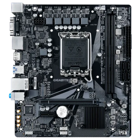 Материнская плата/ MB GIGABYTE INTEL H610 s1700, 2xDDR5(64GB), D-SUB/HDMI 2.1/2xDP, 1xPCIe 4.0x16, 1xPCIe 3.0, 1xLAN, 4xSATA 6Gb/s, 1xM.2, 2xUSB 3.2, 4xUSB 2.0, 1xPS/2, mATX фото 2