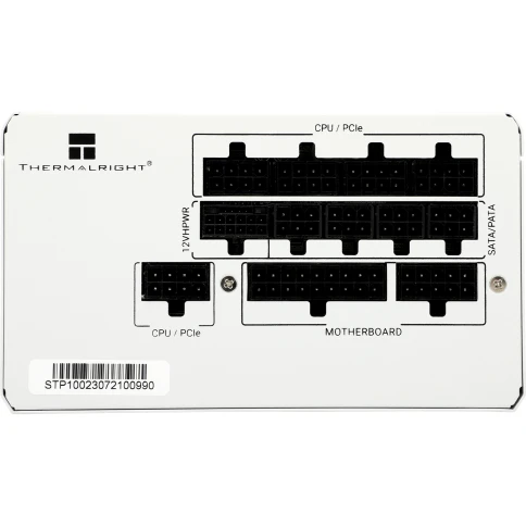 Блок питания 1000W/ Power Supply Thermalright, 1000W 80+ Platinum (ATX, 3.0, PCIe 5.0, Full modular, 1x24(20+4)pin, 1xCPU 8(4+4)pin, 2xPCIe*2 8(6+2)pin, 1x12VHPWR PCIe 5.0 12+4pin 600mm, 10xSATA3, 5xMOLEX4pin, Active, 120x120mm, 150x140x86mm, APFC, OPP, O фото 3