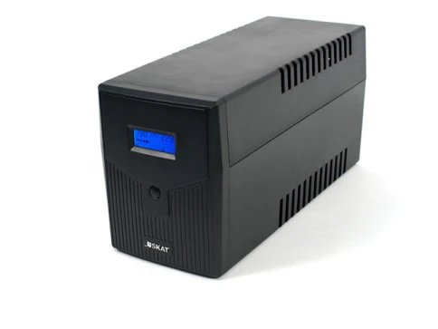 461 SKAT-UPS 2000-IN-2x9 ИБП Line interactive, 220 В, 2000ВА/1200Вт, LCD, 2 АКБ 9Ач, вых. роз 2Schuko + 2 C13, USB, RJ45,  внутр. меандр. стабилизация напряжения, ШГВ 158х198х380, вес 10.5кг фото 3