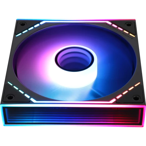 Кулер для корпуса/ Case Cooler Thermalright TL-M12R-S Reverse (124x120x25mm, 4-pin PWM, ARGB, 34.43CFM, 23.2dBA, 1500RPM, Black) фото 6