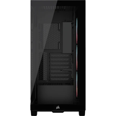 Корпус без блока питания/ Case Corsair 3500X LX-R RGB iCUE LINK, Midi-Tower, TG, 3x120mm ARGB, 2xUSB-A 3.2, 1xUSB 3.2 Type-C, E-ATX, ATX, mATX, mITX Black фото 3