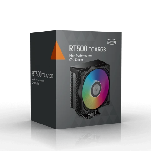 Кулер для процессора/ CPU Cooler PCCooler RT500 TC ARGB BK (245W, 4-pin PWM, 152mm, Al/Cu, 5x6mm, ARGB, 1x120mm, 73.32CFM, 34.9dBA, 2200RPM, S: 1851/1700/1200/115X, AM5/AM4, black) фото 8
