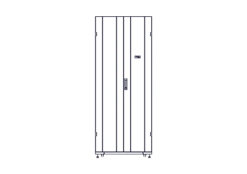 Шкаф Systeme Electric, серия Uniprom, 42U-800/1200, боковые панели 4шт, черный фото 8