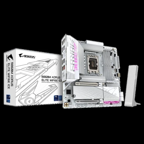Материнская плата Gigabyte B860M AORUS ELITE WIFI6E ICE, фото 1