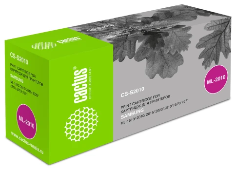 -/ Картридж лазерный Cactus CS-S2010 ML-2010D3 черный (3000стр.) для Samsung ML-1610/2010/2015/2020/251 фото 2