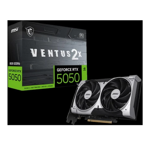 Видеокарта MSI PCI-E 5.0 RTX 5050 8G VENTUS 2X OC NVIDIA GeForce RTX 5050 8Gb 128bit GDDR6 2602/20000 HDMIx1 DPx3 HDCP Ret фото 6