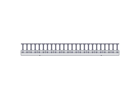 Systeme Electric, серия Excelente, 48U, пластиковые пальцы, однорядный, на две стороны фото 10