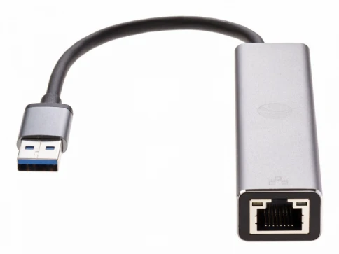 Переходник/ Переходник USB 3.0 -->RJ-45 1000Mbps+3 USB3.0, Aluminum Shell, 0.2м VCOM <DH312A> фото 1