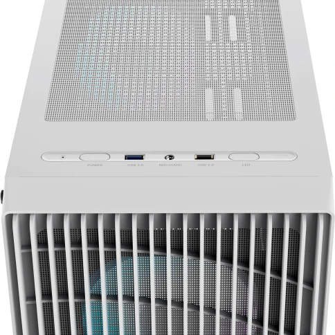 Корпус ПК без блока питания/ Case Ocypus Gamma C70 WH ARGB, Midi-Tower, TG, 4x120mm ARGB, 1xUSB-A 3.0 + 1xUSB 2.0, ATX, mATX, mITX White фото 7