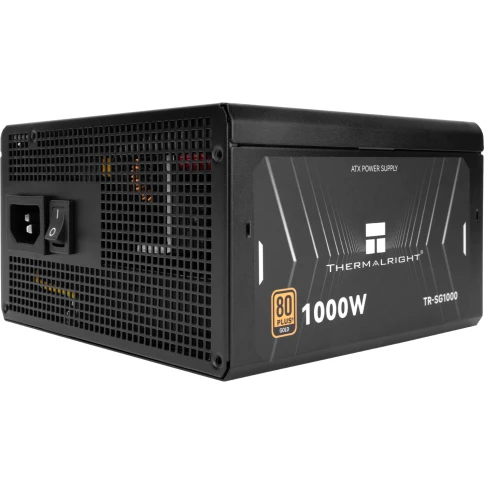 Блок питания 1000W/ Power Supply Thermalright, 1000W 80+ Gold (ATX, 3.1, PCIe 5.1, Full modular, 1x24(20+4)pin 600mm, 2xCPU 8(4+4)pin 650mm, 3xPCIe*2 8(6+2)pin 650+150mm, 1x12V-2x6, 7xSATA, 6xMOLEX4pin, Active, 120x120mm, 150x140x85mm, APFC, black) фото 3