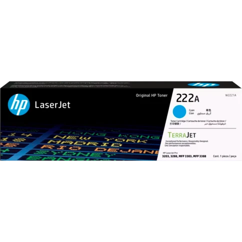 Тонер-картридж/ HP 222A Cyan Toner фото 1