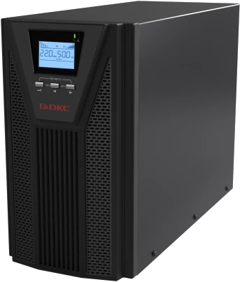 Онлайн ИБП ДКС серии Small Tower, 3000 ВА/2700 Вт, 1/1, 4xSchuko, EPO, USB, RS-232, RJ45, 8x7Ач фото 2