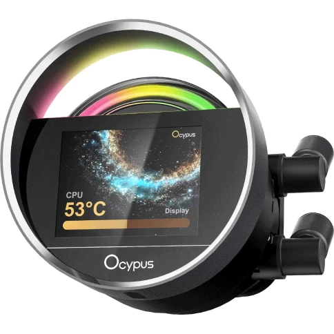Система жидкостного охлаждения/ Water Cooling System Ocypus Sigma L36 BK ARGB (300W, 360mm, LED, Black, ARGB/ Fans: 3x120mm, 73CFM, 2000RPM/ Pump height 99mm, 27dBA, 3100RPM, Rad thickness 27mm/ S: 1851, 1700, 1200, 115X, AM5, AM4) фото 2
